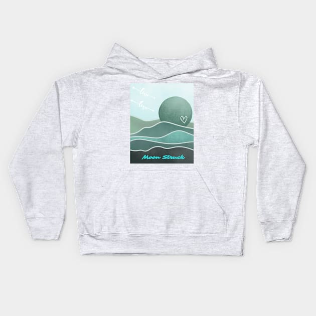 Moon Struck Kids Hoodie by Desire to Inspire